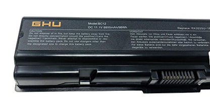 GHU New Battery 98 WH PA3727U-1BAS PA3727U-1BRS Compatible for Toshiba Satellite A200 A205 A210 A305 A505 L305 L455 L500 L505 PA3533U-1BRS PA3533U-1BAS PA3534U-1BAS PA3534U-1BRS PA3535U-1BAS - style: 98Wh/PA3727U-1BRS
