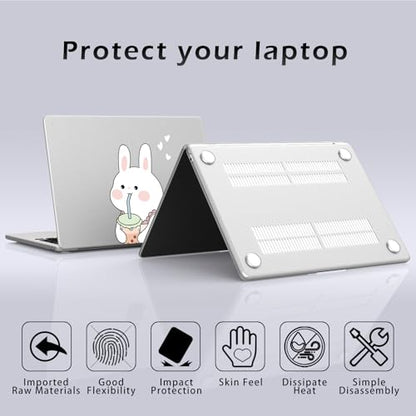 Compatible with MacBook Neo 13 inch Case 2026 Cute Kawaii Bunny | Release Model A3404 with A18 Pro Chip | Protective Hard Shell Matte Cover for MacBook Neo 13'' - color: Bunny A, size: MacBook Neo 13 inch