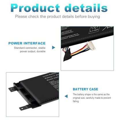 Fancy Buying New B21N1329 Laptop Battery for Asus X403 X403M X403MA X503M X502CA X453 X453M X453MA X553 X553M X553MA - 7.6V 30Wh - size: 8.93*2.75*0.27inch