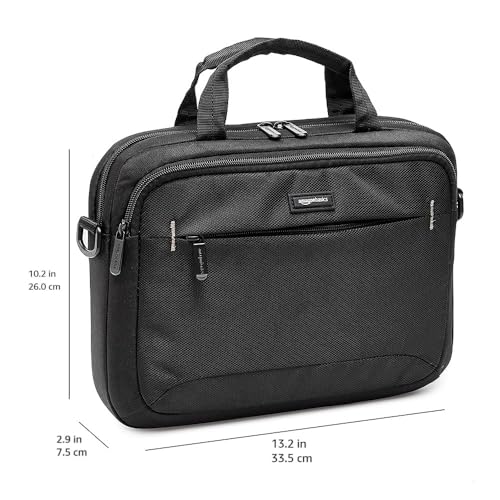 Amazon Basics Laptop Carrying Case with Adjustable Shoulder Strap, 11.6 in, Black, 10-Pack - size: 11.6 Inch, style: 10-pack