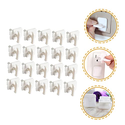 Housoutil 50Pcs USB Cover Caps Outlet Covers for Boy Girl Safety Anti-dust Plug Protector with Hidden Pull Tab for Easy Use Electrical Protection White