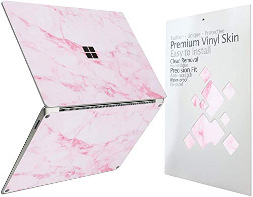 Cover Skin Decal Sticker for 2023 Microsoft Surface Laptop Go 3/2/1 12.4", Easy Apply, Anti-Scratch, Residue Free Vinyl Skin [Pink Marble] - color: Pink Marble, size: Surface Laptop Go 3/2/1