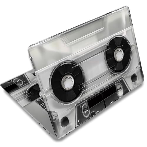 SUPERDANT Laptop Skin Sticker Retro Cassette Tape Laptop Decals Personalized Universal Notebook Computer Wrap Vinyl Skin Stickers Cover Art Decal Removable 12-15.6 Inch Scratch-Resistant Gifts