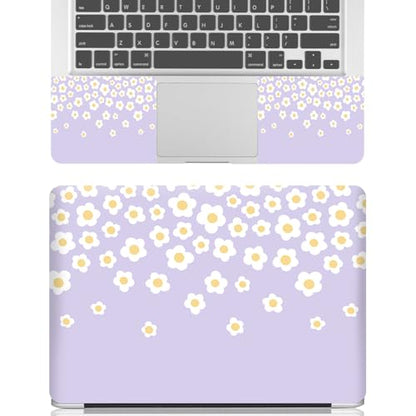 12.1 13 13.3 14 15.4 15.6 Inch Laptop Skin Decal, Laptop Skins Stickers Decals for Notebook PC, Universal Reusable Vinyl Laptop Cover Sticker, Waterproof Art Protector I Lavender Happy Flower - color: Lavender Happy Flower