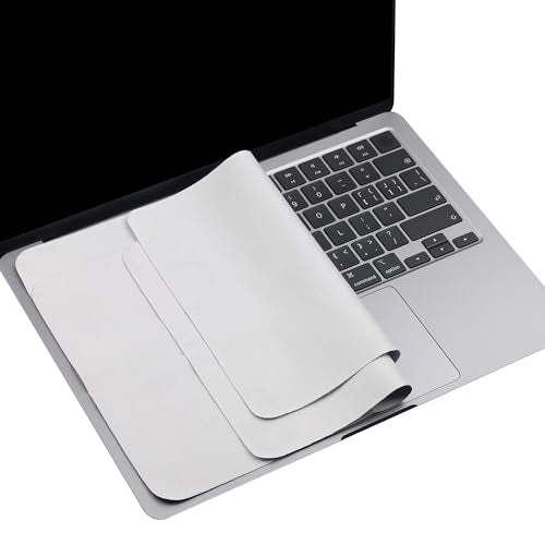 Microfiber Liner Cleaning Cloth 15" 16" MacBook Air/MacBook Pro Screen Keyboard Imprint Protection, Keyboard Protector Compatible with MacBook Air 15.3" /MacBook Pro 15"/MacBook Pro 16" - color: Grey（1 Pack）, size: 13.19" x 8.66"