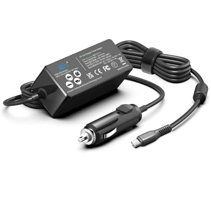 KFD 100W USB C Laptop Car Charger 12V-24V DC Adapter for MacBook Pro/Air,Hp,Dell,Surface,Lenovo Samsung,LG,Acer,Asus Rog G16 Flow X13 Z13,MSI Titan 18 17,DJI Mini 4/Mavic 3/Air 3 Type C Power Supply