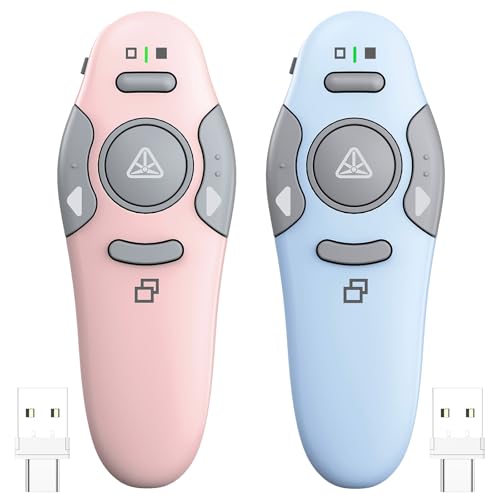 QUI Presenter Remote USB A&C Bundle | One Pink & One Blue
