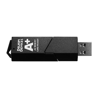 Delkin Devices 3.1 USB SD Card and microSD Reader, 2-in-1 Dual Slot, 170 MB/s High-Speed Data Transfer, Windows & Mac Compatible (DDREADER-55)