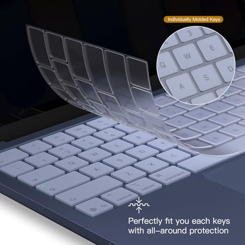 CaseBuy Keyboard Cover Skin for 2026 MacBook Neo 13-inch A18 Pro A3404 | MacBook Neo 13" Accessories Protector, Invisible Protection, Spill & Dust Resistant TPU Protector, US Layout, Clear - size: Macbook Neo 13"(2026 with Touch ID)