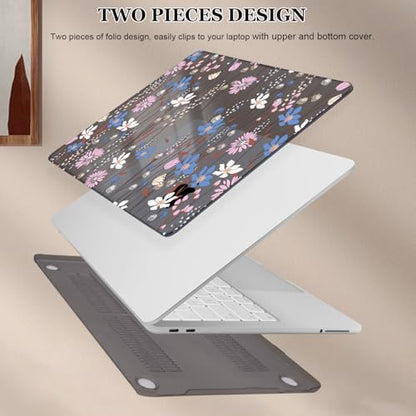 Compatible with MacBook Neo 13 inch Case 2026 (Model A3404), Printed Pattern Hard Shell Laptop Case with Keyboard Cover & Screen Film, Slim Plastic Protective Cover, Flower238 - color: Flower238
