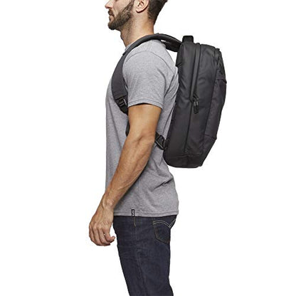 Incase Compact City Backpack – 18L Everyday Travel Tech Backpack and Laptop Bag for Work or School – Three Pockets, 16” Padded Laptop Sleeve, Quick Access Pocket – Black - color: Black