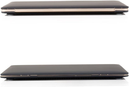 Compatible with MacBook 12 Inch A1534 - Slim Snap On Hard Shell Protective Cover and Keyboard Cover (Black) - color: Black