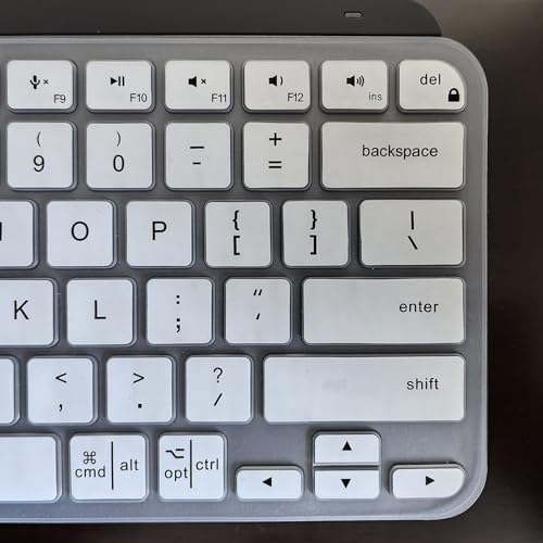 Waterproof Laptop Keyboards Covers Silicone Protective Film for Keys Wireless Keyboards - color: Black