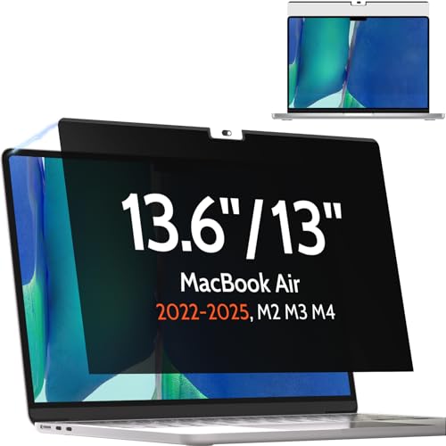 Magnetic Privacy Screen for MacBook Air 13.6 & 13 Inch 2022-2026 (M2, M3, M4, M5), Matte Removable Anti Glare Blue Light Filter - size: MacBook Air 13.6/13 Inch (2022-2026)