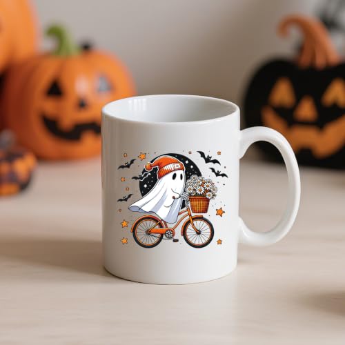 Rngmsi 20 Pcs Halloween UV DTF Cup Wrap Ghost UV DTF Stickers for 16 OZ | 3.1x3.1 Inch, Waterproof, Halloween Ghost Design, UVDTF Transfer Decals for Glasses Cups Mug DIY Crafts - style: Halloween