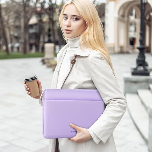 RAINYEAR Laptop Sleeve Case 11-13 Inch, Protective Padded Case with Front Pocket, Computer Cover Laptop Bag Compatible with 13.3 Inch MacBook Air/Pro, MacBook Neo A18, HP, Dell, Lenovo, Acer, Purple - color: Purple, size: 11-13 inch
