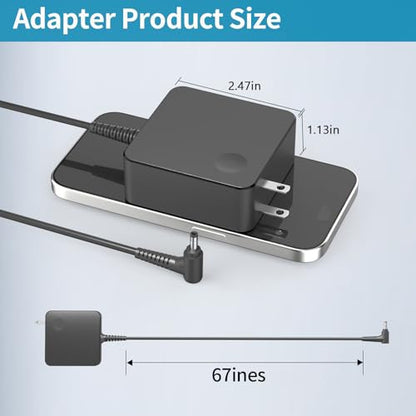 45W AC Charger fit for Lenovo IdeaPad Flex 4 5 100 100S 110 120S 130 320S 330 510 520 S145 Yoga 710 80TJ 81H5 81N3 81SS 81WA 20V 2.25A ADL45WCC PA-1450-55LL Laptop Adapter Power Supply Cord