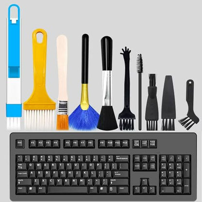 10PCS Digital Cleaning Brush Tool Set, Suitable for dust Removal of Keyboards, laptops, Mobile Phones, etc., Combination