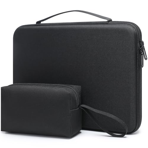 HYZUO 17-17.3 Inch Hard Shell Laptop Case Sleeve, Black | for 17" 17.3" HP/Dell/ASUS/Acer/Lenovo/LG/Toshiba/MSI Gaming Laptop/Razer Blade 17/18, Notebook Protective Cover Men Women - color: Black, size: 17-17.3 Inch
