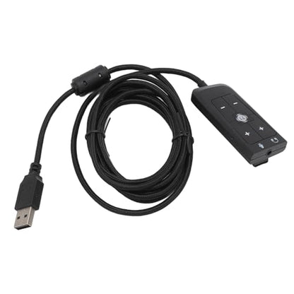 USB to 3.5mm Jack Audio Sound Card Adapter with Headphone and Microphone Jack for Cloud II PC,Laptop,Linux,Desktops, and More Device