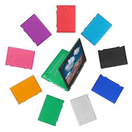 mCover Case Compatible for 2021~2022 11.6" Acer Chromebook 311 CB311-11H (180° Hinge) & Spin 311 CP311-3H Series Convertible ONLY (NOT Fitting Other Acer Models) - Aqua - color: Aqua