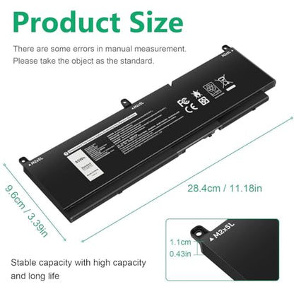 ASUNCELL PKWVM 95Wh Battery Replacement for Dell Precision 7550 7750 7560 7760 / P44E P93F P44E001 P44E002 P93F001 P93F002 Series Laptop C903V 0C903V 0CR72X CR72X 068N03 0447VR 68ND3 453-BBCQ 11.4V - size: PKWVM 14.17 * 3.74 * 1.18 in
