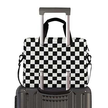 Waving Checkered Flag Car Racing Laptop Case | Waterproof Laptop Briefcase Laptop Bag for Women & Men - color: Color 10