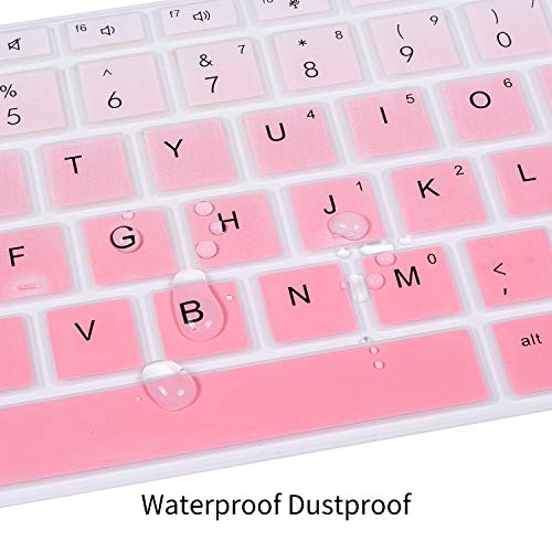 Keyboard Cover for HP ProBook 440 445 G5 G6 G7 G8 14", HP ProBook x360 440 G1 14, HP ProBook 640 G4 G5 G7 G8 14, HP ProBook 430 G5 Notebook Protective Skin(Not Fit ProBook 440 445 G11), Ombre Pink - color: Ombre Pink