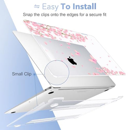 May Chen Compatible with MacBook Air 13 inch Case 2022 2021, 2020-2018 Release Model: M1 A2337 A2179 A1932, Plastic Hard Shell Case Cover for Mabook Air 13 inch with Retina Dispaly, Cherry Blossom - color: Cherry blossom