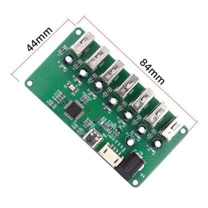 ChenYang 7 Port USB 2.0 HUB,Pitch=2.0mm 4Pin/USB C 1 to 7 USB 2.0 Splitter Port Multiplier Expansion Adapter with DC 5V Power Port for Laptop/Flash Drive/Keyborad/Mouse - style: PH2.0 1-to-7 USB-A
