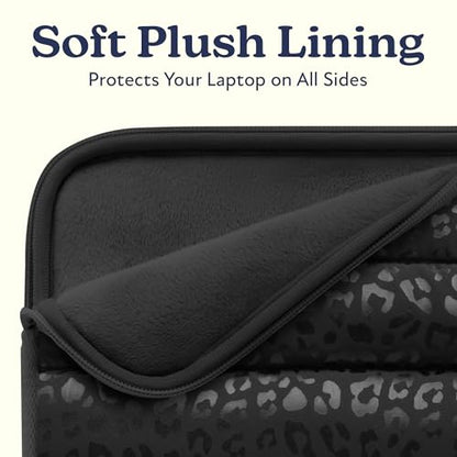 Vandel The Original Puffy Laptop Sleeve Case, 13-14 inch Laptop Sleeve Bag | Compatible with MacBook Air/Pro 13/Pro 14/iPad Pro 12.9, HP Dell ASUS Computer Case Bag Cover, Stylish Aesthetic Design - color: j. Black Leopard, size: 13-14 Inch
