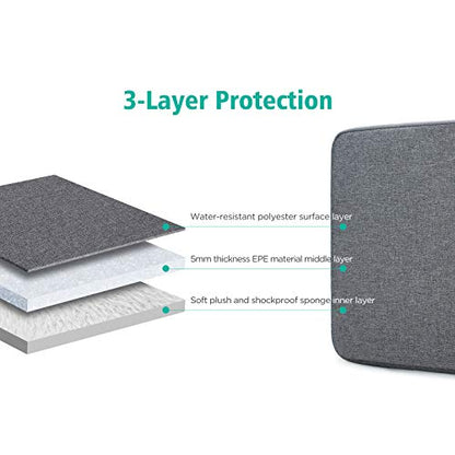 NIDOO 16 inch Laptop Sleeve Carrying Case Computer Protective Cover for 16" ThinkPad E16 Gen 2 / L16 Gen 6/ Z16/ ThinkBook 16 Gen 7 8/15 inch MacBook Air M5 M4/ Dell 16 Plus/HP ASUS Acer - color: Dark Grey, size: 15-16 Inch / Macbook Pro 15 16