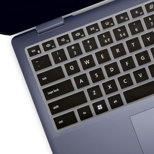 Keyboard Cover for Dell 14 Plus DB04250 DB04255 DB14250 DB14255 14", Dell Inspiron 14 5440 5441 5445 7440 7441 7445 & Inspiron 16 7640 US Layout (Not Fit:Dell 14S & 14 DA14250 Premium)-Black - color: Black