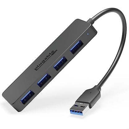 Plugable 4 Port USB Hub 3.0, USB Splitter for Laptop, Compatible with Windows, Surface Pro, PC, Chromebook, Linux, Android, Charging Not Supported - style: USB-A 3.0