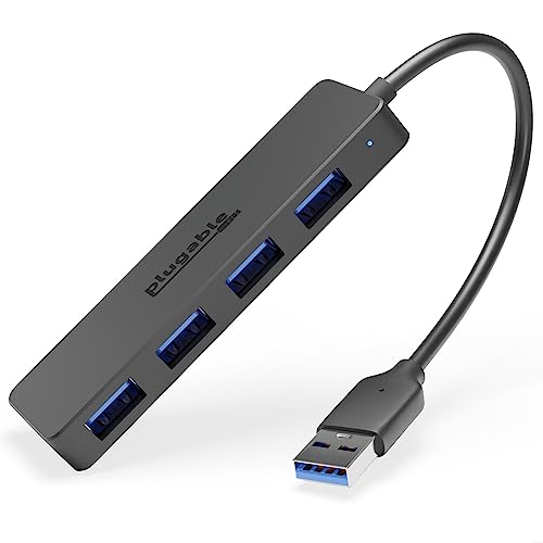 Plugable 4 Port USB Hub 3.0, USB Splitter for Laptop, Compatible with Windows, Surface Pro, PC, Chromebook, Linux, Android, Charging Not Supported - style: USB-A 3.0