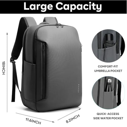 BANGE Business Smart Backpack for Men and Women，can holds 15.6 Inches Laptop Backpack, Waterproof Commute Work Travel Backpack, Flight Carry-On (gray) - color: Gray