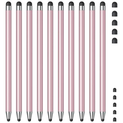 Stylus (10Pcs), Stylus Pen for Touchscreen, High Precision and Sensitivity Stylus Pen for Android Smartphone and Tablets, Compatible with All Capacitive Touch Screen (Pink) - color: Pink
