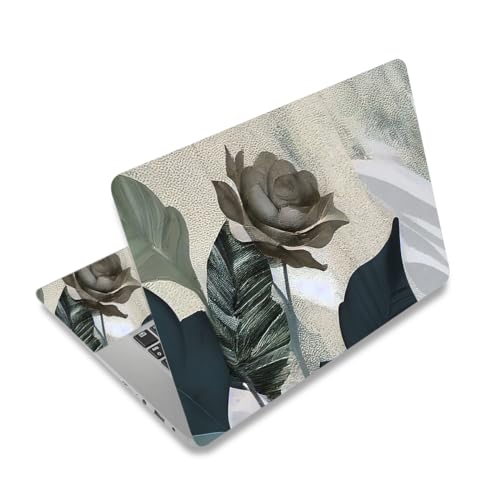 DINKY Laptop Skin Sticker Decal, 12" 13" 13.3" 14" 15" 15.4" 15.6 inch Laptop Universal Reusable Vinyl Skin Stickers Cover Art Decal Notebook PC Personalized Protector-Rose - color: Rose