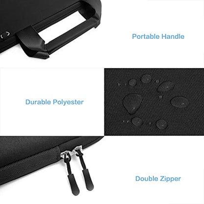 MOSISO Laptop Case 14 inch, 14 inch Laptop Sleeve Carry Computer Bag | Compatible with HP Lenovo Dell ASUS Acer, HP Stream, Dell Latitude, Neoprene Bag with Handle&Detachable Small Case, Black - color: Black, size: 14 inch