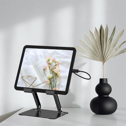 Cooler for iPad,Surface Pro Tablet Stand Holder with Quiet Cooling Fan for Microsoft Surface & iPad Pro/Air/Mini,Samsung Galaxy,7''- 15'' Tablets - color: Black