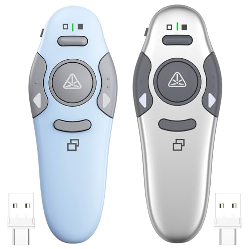 QUI Presenter Remote USB A&C Bundle | One Blue & One Silver