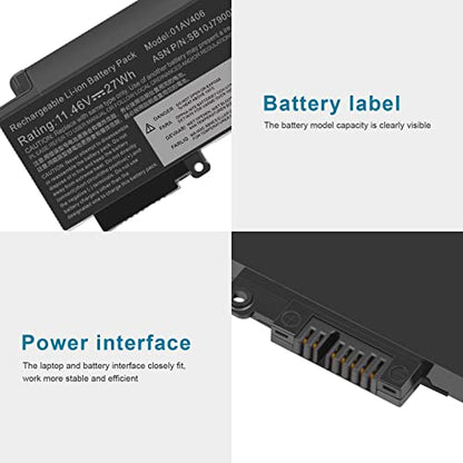 Futurebatt L16M3P73 01AV406 Laptop Battery Replacement for Lenovo ThinkPad T460s T470s Series Notebook Internal 00HW038 00HW025 00HW024 01AV462 01AV405 01AV407 01AV408 SB10J79003 - size: 01AV406 8.86*3.15*1.38 in