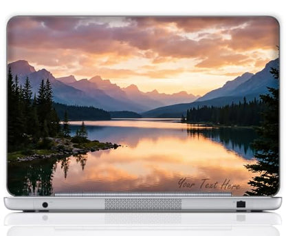 Custom Design Personalized Laptop Skin Sticker Cover Art Decal, Customize with Your Name or Text (12 Inch, Mountain River) - color: 3713, size: 12 Inch