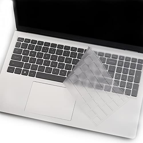 Keyboard Cover for 15.6 17.3 Dell Inspiron 15 3000 5000 7000 7510 3510 3511 5510 5515 5518, Inspiron 16 7610, Vostro 15 5000 5510, Latitude 3520,2025 Dell 15 Laptop DC15250 DC15255-Clear - color: Clear