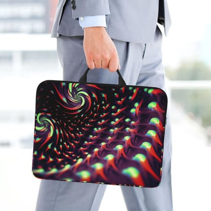 14 inch Laptop Sleeve with Handle Shockproof Laptop Bag Waterproof Computer Cover Bag Fantasy Sci-Fi Dizziness Briefcase