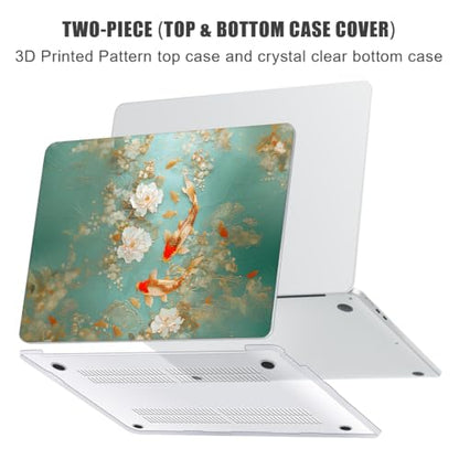 YSCLBAHUK for MacBook Air 15 inch Case 2026-2023 Release M5 A3448 M4 A3241 M3 A3114 M2 A2941 Liquid Retina Display, Hard Shell Case with Keyboard Cover+Screen Film+Trackpad Film, Goldfish - color: Goldfish