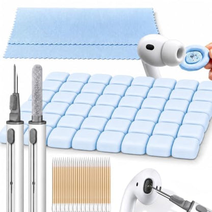 MOLOPPO Cleaning Putty, Cleaner Kit for Airpods, Phone Cleaning Kit, Blue | Remove Ear Wax & Dirt & Gunk from Device's Small Crevices, for Airpods Charging Case/Headphones/Electronics - color: B6-Blue