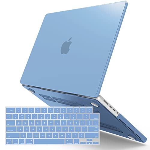 IBENZER Compatible with MacBook Pro 14 Inch Case 2026 2025 2024 2023 2022 M5 M4 M3 M2 M1 A3434 A3112 A3185 A3401 A2918 A2992 A2779 A2442 Mac Pro/Max,HardShellCase&KeyboardCover,AiryBlue,T14ARBL+1 - color: Airy Blue, size: For Macbook Pro 14" with Touch ID