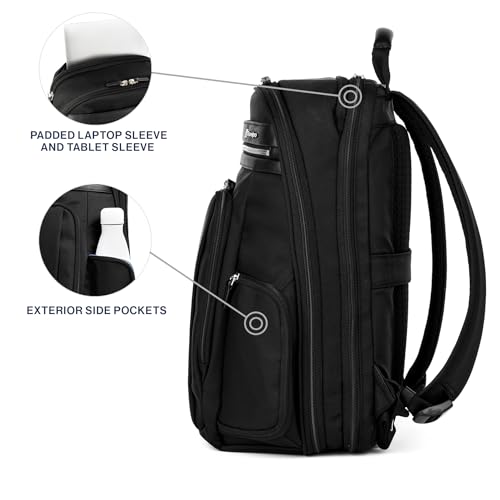 Travelpro Platinum Elite Laptop Travel Backpack, Business, Water Resistant, Men and Women - color: Black, size: 17.5 inches