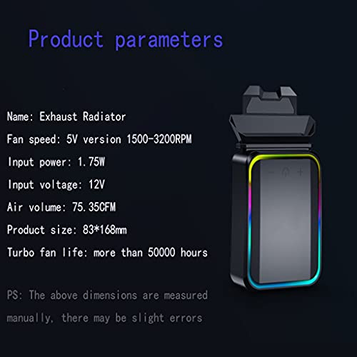 Vacuum Portable Notebook Laptop Cooler Air External Extracting Cooling Fan for Speed Adjustable